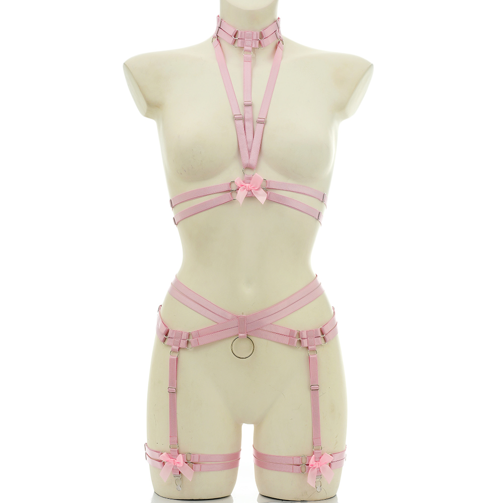 Garter Belt Set - Эластичный пояс для бондажа для женщин,