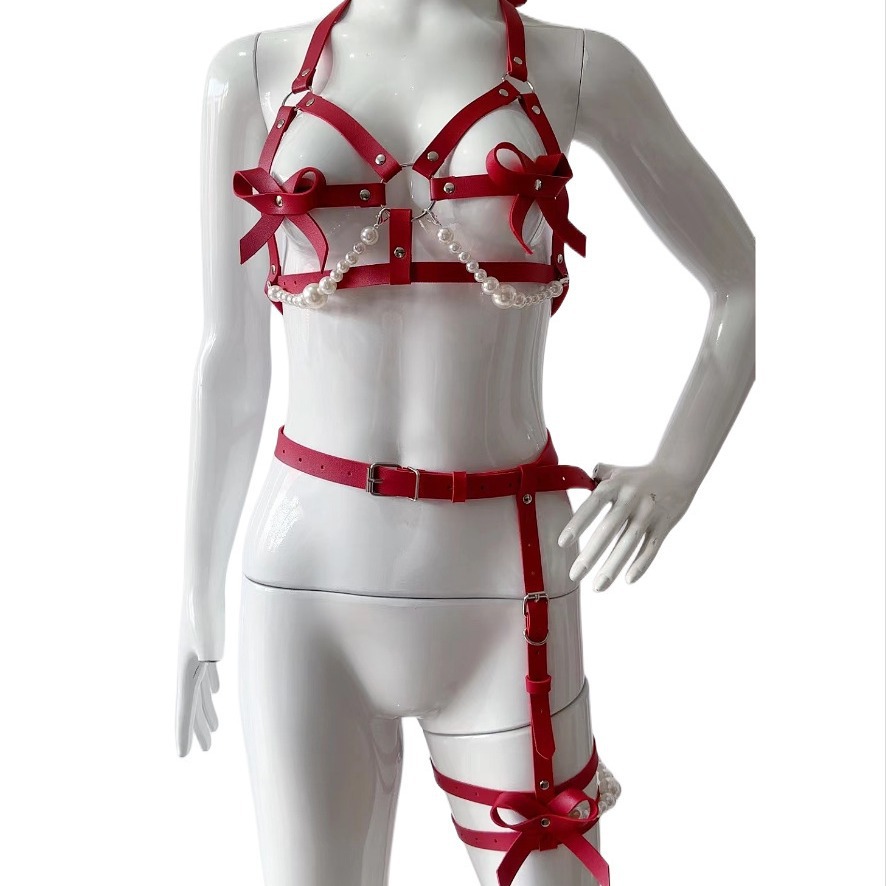 Garter Belt Set - Сексуальный кожаный ремень для женщин, комплект,