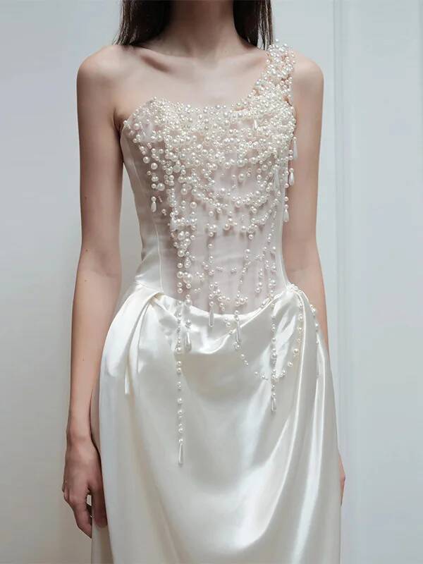 Cos 2025 французское вечернее  – обзор и цена Slip Dress Satin